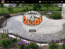 Tablet Screenshot of curbappealcrete.com